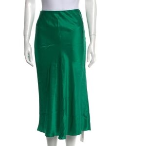 Generation Love Emerald Satin Skirt
